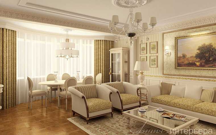 Гостиная в классическом стиле (100 фото): дизайн маленького зала в стиле «неоклассика» и «современная классика»