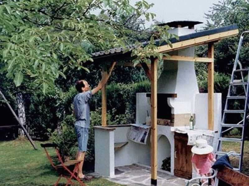 Летняя кухня на даче своими руками