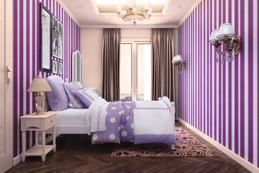 Сиреневая спальня – особый стиль особой комнаты. Каковы идеи дизайна интерьера в розово-сиреневых тонах В чем особенности сочетания разных оттенков и цветов с сиреневым Какое влияние оказывает оттенок на дизайн и человека