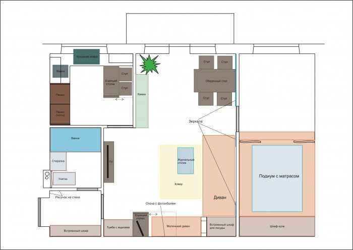 Варианты планировки 4-комнатной квартиры