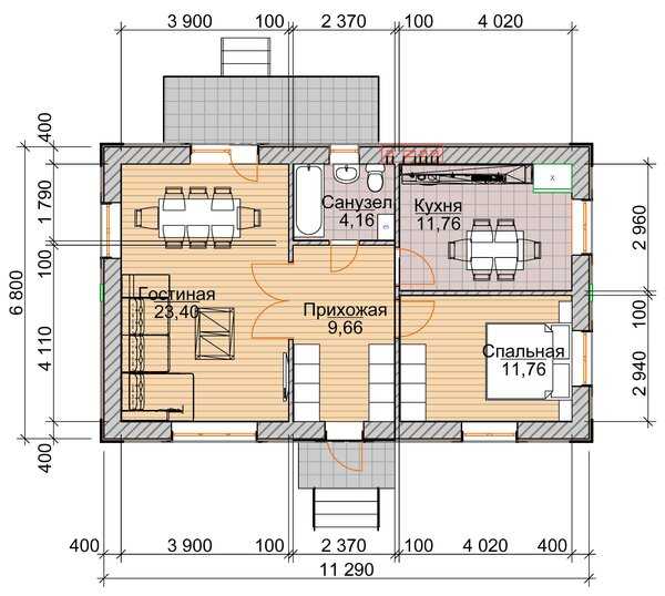 Планировка дома размером 6 на 8 м с мансардой: обыгрываем с пользой каждый метр
