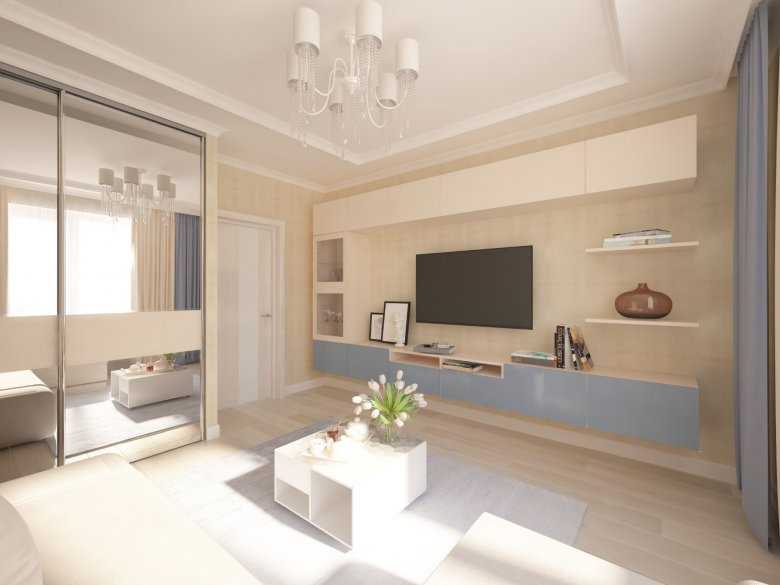 Дизайн 2-комнатной квартиры площадью 50 кв. м: идеи оформления