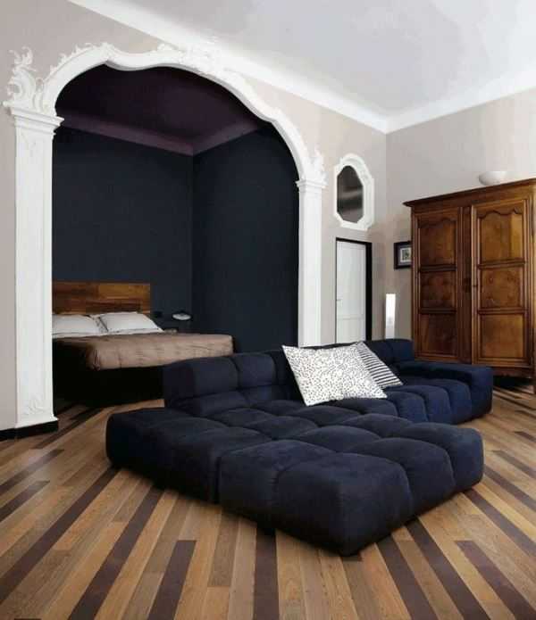 Дизайн однокомнатной квартиры с нишей (47 фото): интерьер комнаты с нишей для кровати в спальне. как расставить мебель?