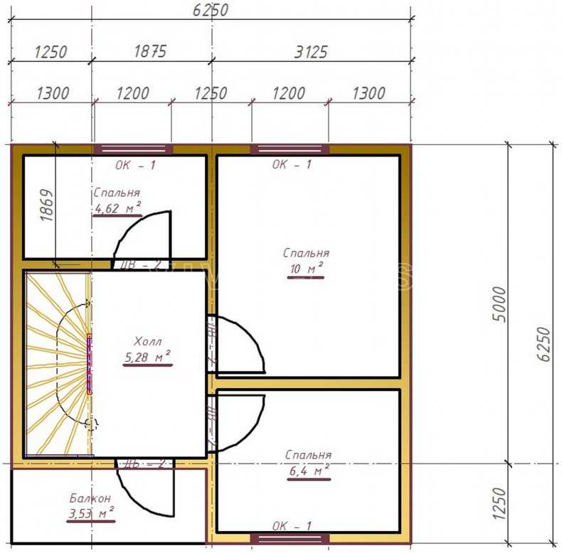 Проект дома 8 на 10 с мансардой (30 фото): каркасная постройка из сруба и пеноблоков 8х10, чертежи мансардного дома 10х8
