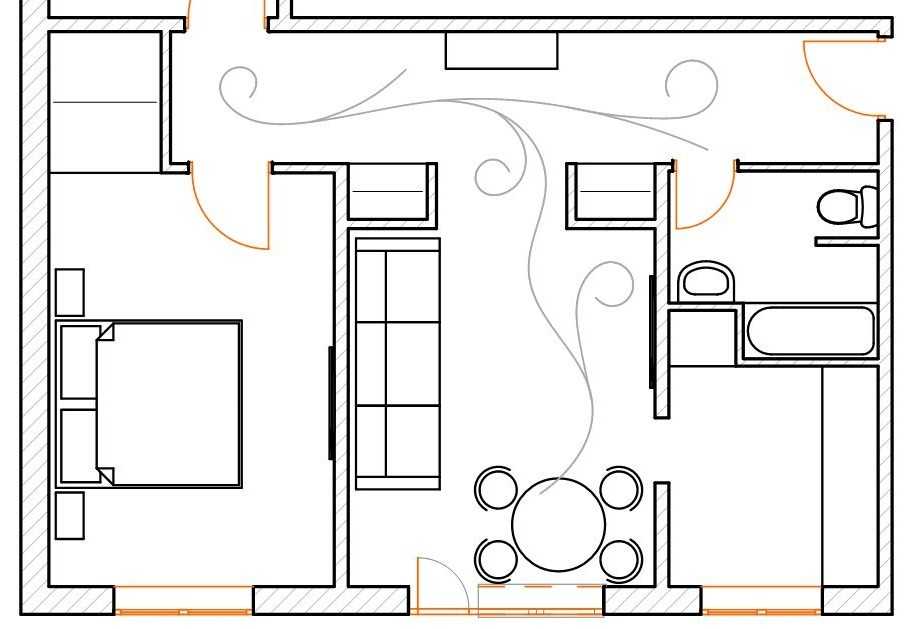 Планировка 4х комнатной квартиры — изумительный и необычный дизайн (60 фото)