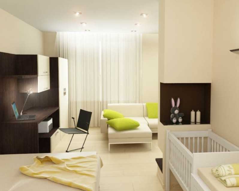 Идеи зонирования однокомнатной квартиры для семьи с ребенком