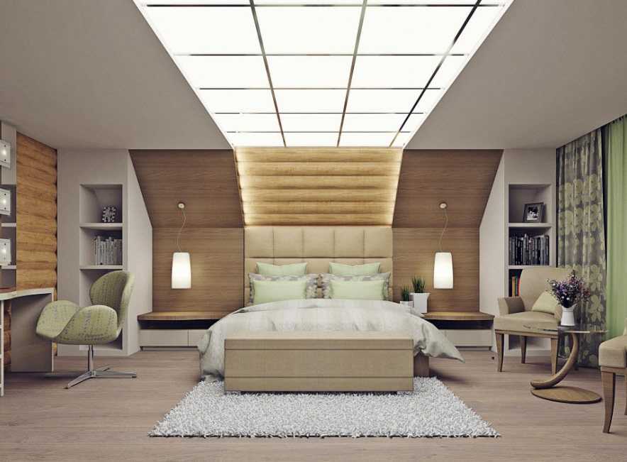 Дизайн потолка в спальне: красивые идеи оформления интерьера