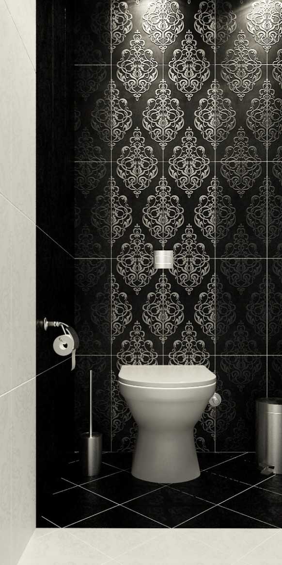 Туалет в черных тонах: преимущества и идеи дизайна