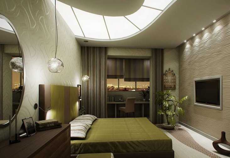 Дизайн комнаты 16 кв. м.: спальня и гостиная в одной комнате – реальные фото