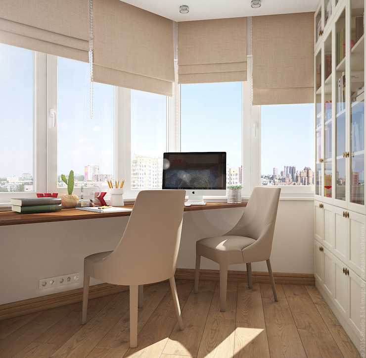 Дизайн кабинета - оформление интерьера в стиле лофт, современном, классическом