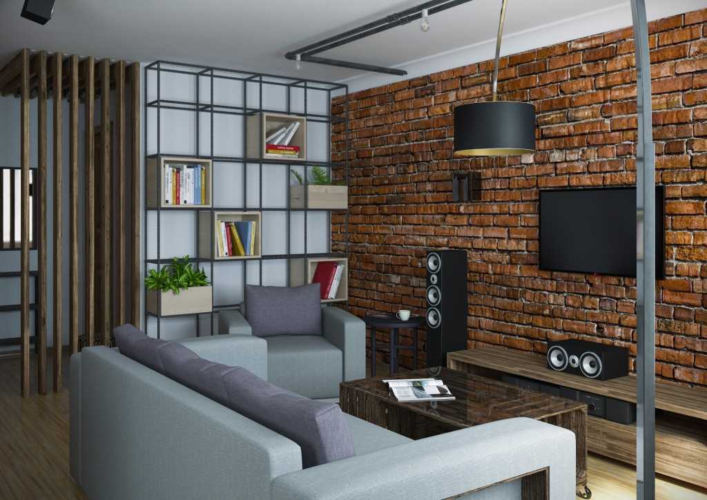 Применение стиля лофт в интерьере однокомнатных квартир