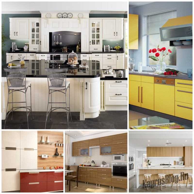 Какие фасады выбрать для современной кухни: обзор  модных материалов и расцветок (40 фото)