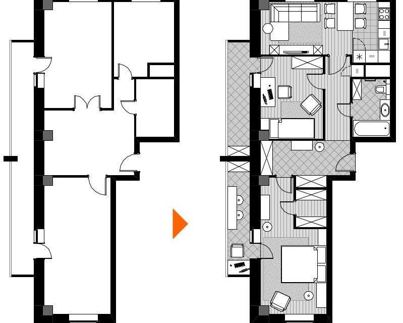 Дизайн квартиры 30 кв м и меньше: примеры с фото