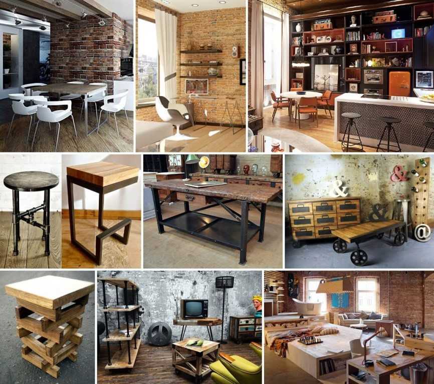 Мебель в стиле лофт – лучшие идеи неординарного дизайна и его сочетания с интерьером (115 фото)