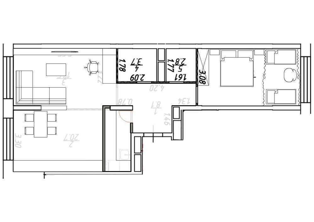 Дизайн двухкомнатной квартиры (152 фото): проект интерьера типового жилища, идеи ремонта для помещения площадью 44 кв. м, красивый вариант для малогабаритной «двушки»