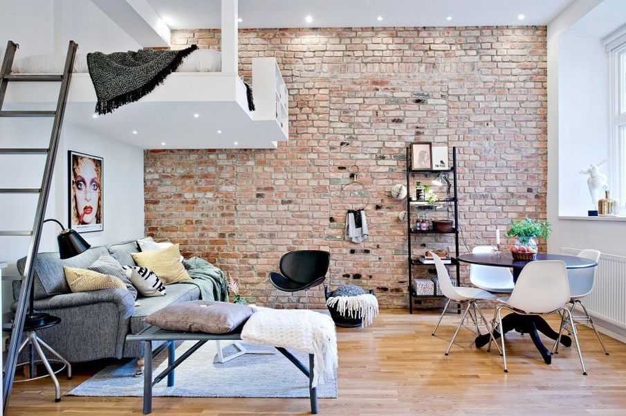 Кирпич в интерьере квартиры (40 фото): декоративные кирпичики, кирпичная стена - безвкусица или нет
