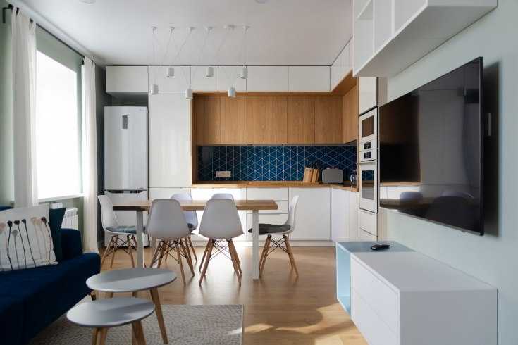 Дизайн студии 22, 21 кв. м требует особого подхода. Как сэкономить пространство Как расставить мебель и какие цвета использовать В чем преимущества планировки квартиры с балконом Как разработать дизайн кухни