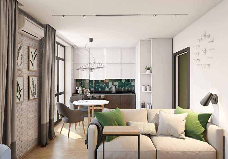 Дизайн однокомнатной квартиры 40 кв м — лучшие фото и проекты на 2019