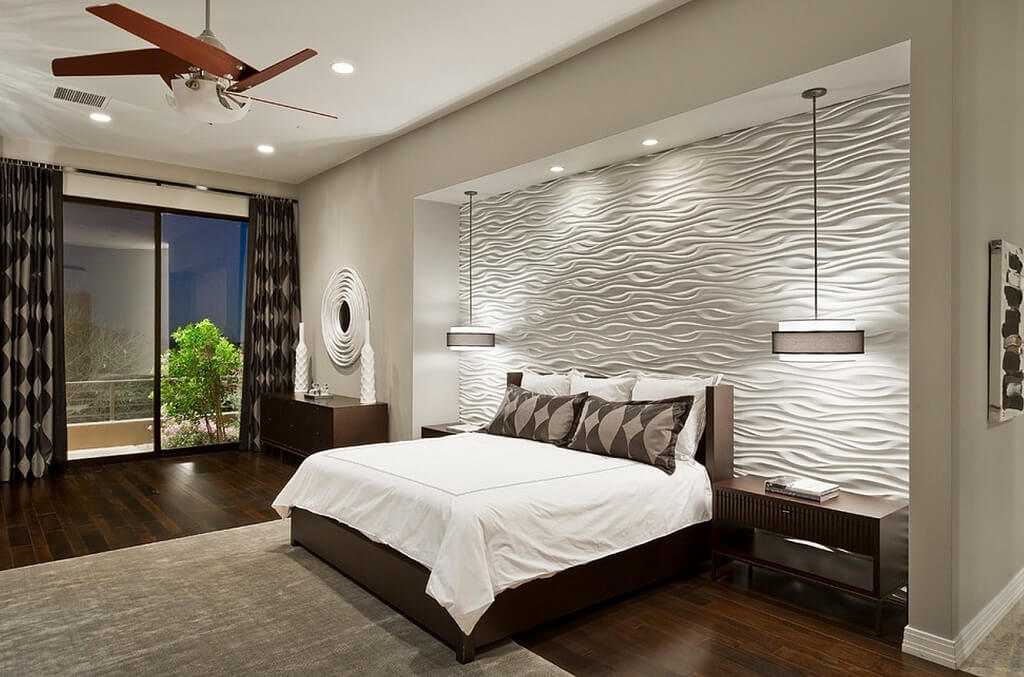 Идеи оформления стен в спальне: 130 лучших фото в интерьере
