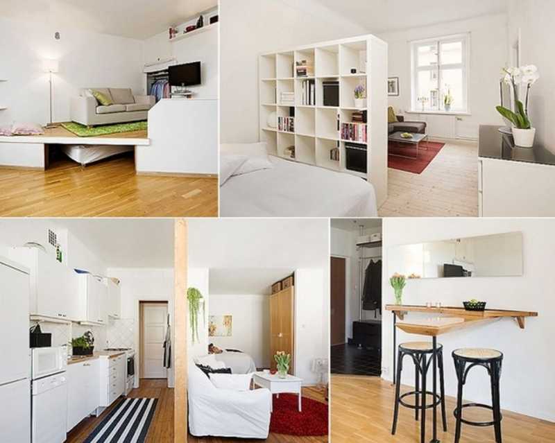 Экономия пространства в маленькой квартире (комнате) и помещении