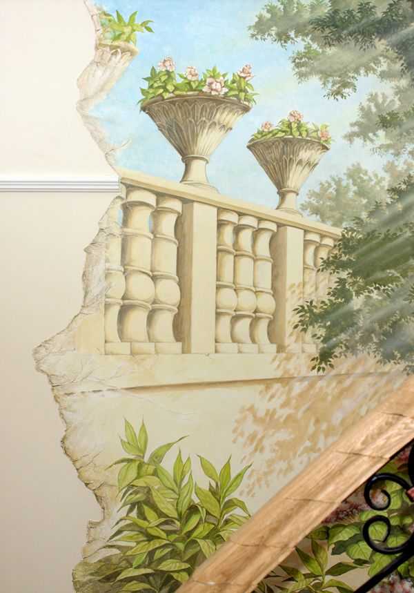 Рисунки на фасаде частного дома