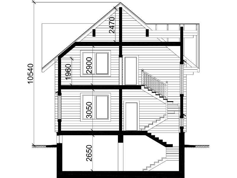 Двухэтажный дом с цокольным этажом: проекты и план дома, преимущества и недостатки
