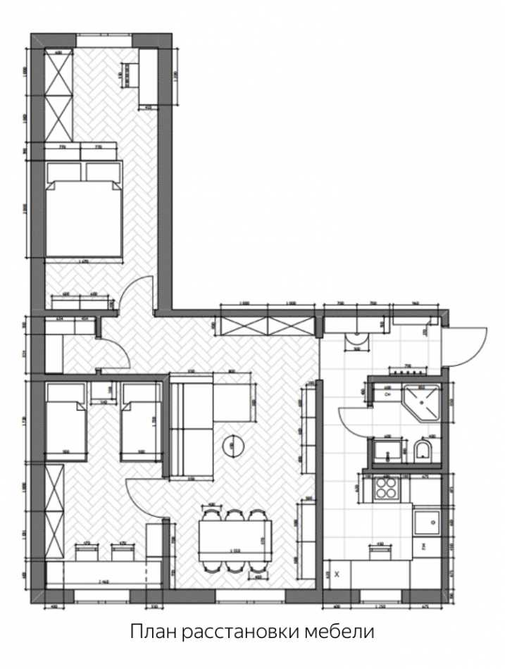 Планировка 4х комнатной квартиры - изумительный и необычный дизайн (60 фото)