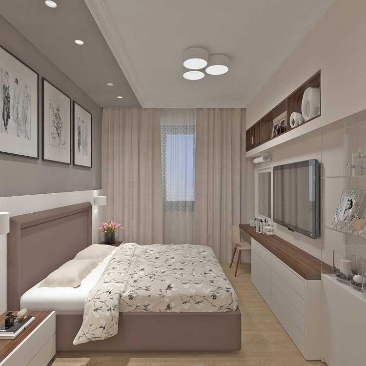 Дизайн спальни 14 кв. м (87 фото): интерьер и планировка прямоугольной комнаты, проект спальни-гостиной в современном стиле, расстановка мебели и зонирование пространства