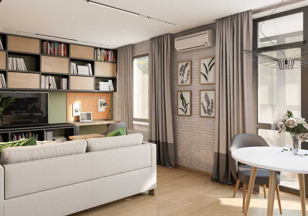 Дизайн однокомнатной квартиры площадью 40 кв.м: примеры оформления интерьера