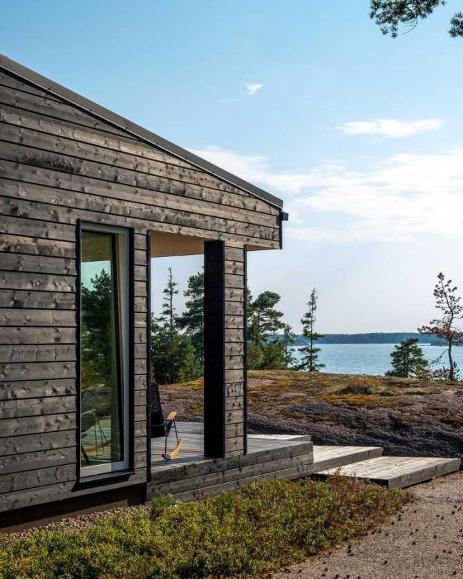 Финские одноэтажные дома из бруса с верандой, проекты, деревянный .