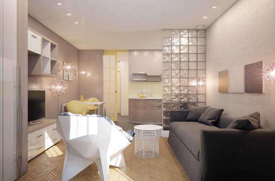 Дизайн квартиры-студии 29 кв. м. [50+ фото], планировки, проекты