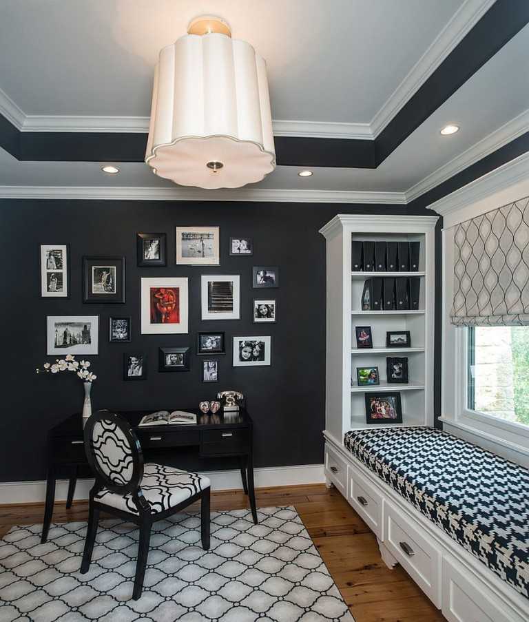 Натяжные потолки в коридоре: фото дизайна в узком и длинном, в маленьком глянцевый, в хрущевках черного цвета, двухуровневые с рисунком