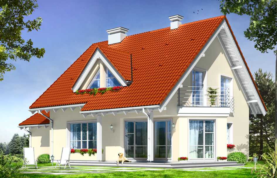 Проекты красивых домов с мансардой площадью до 150 м2