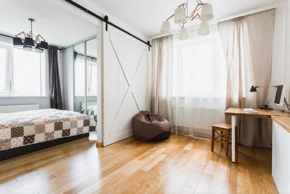 Зонирование однокомнатной квартиры (50 фото): дизайн пространства для семьи с ребенком, как разделить перегородкой, как обустроить, идеи интерьера, какой ремонт