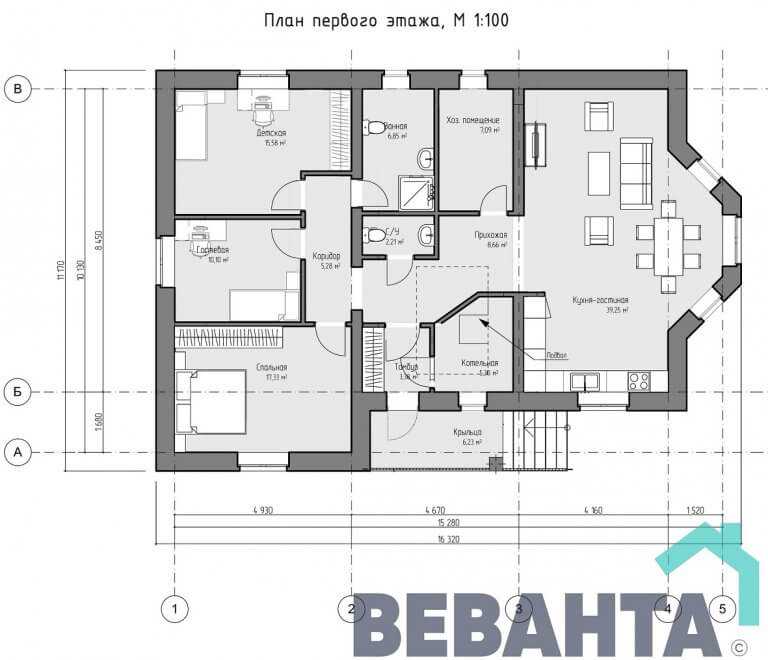 Проекты домов 10 на 12: готовые и типовые. каталог планировок и чертежей