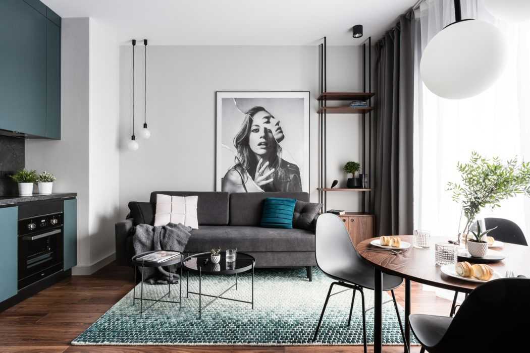 Дизайн однокомнатной квартиры 30 кв.м: красивые примеры оформления интерьера