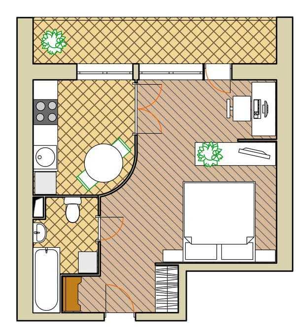 Как сделать двухкомнатную квартиру из однокомнатной? 78 фото лучшие идеи перепланировки однушки в двушку. реальные примеры