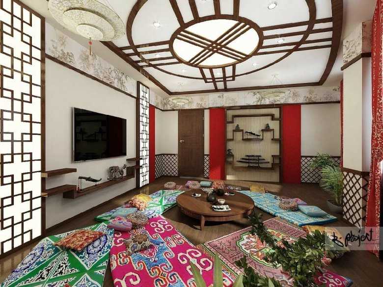 Азиатский стиль: особенности и ключевые моменты. Как воплотить его в интерьере комнаты и дома Как выглядит дизайн кухни и мебели в восточном стиле Красивые примеры интерьеров.